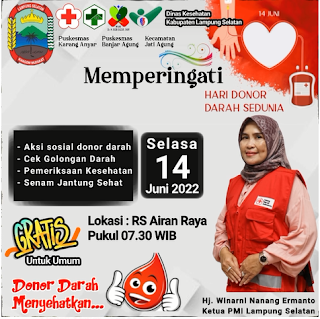 RSUD Bob Bazar dukung Program Donor Darah Kabupaten Lampung Selatan